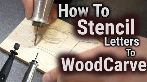 How to Wood Carve/Power Carve & Stencil Letters - YouTube