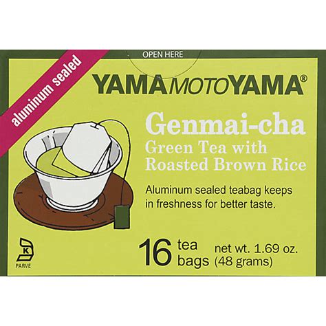 Yama Moto Yama Green Tea With Roasted Brown Rice, Tea Bags 16 Ea ...