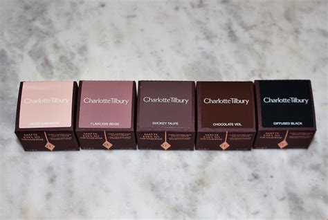 Charlotte Tilbury Matte Eyes to Mesmerise 5 Shades Swatches