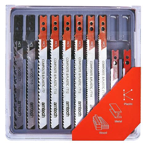 10PC JIGSAW BLADES SET BLACK & DECKER CLAMP STYLE FITTING FOR B&D JIG ...