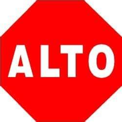 Amazon.com: ALTO mini stop sign spanish road auto novelty: Home & Kitchen