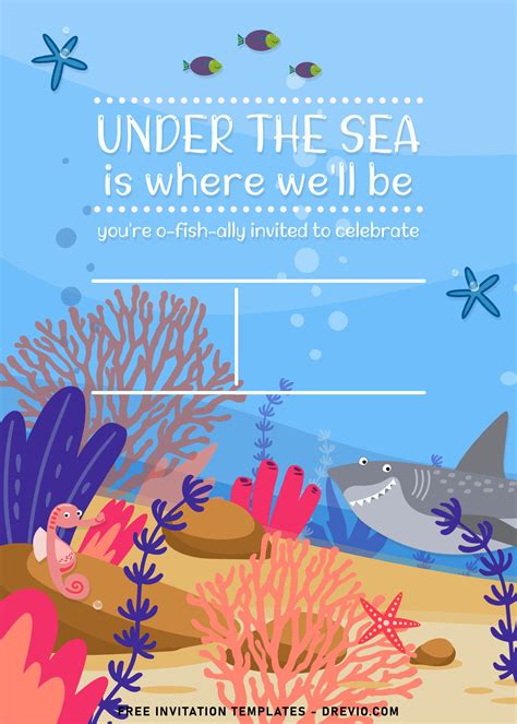 9+ Under The Sea Baby Shower Invitation Templates | Download Hundreds FREE PRINTABLE Birthday ...