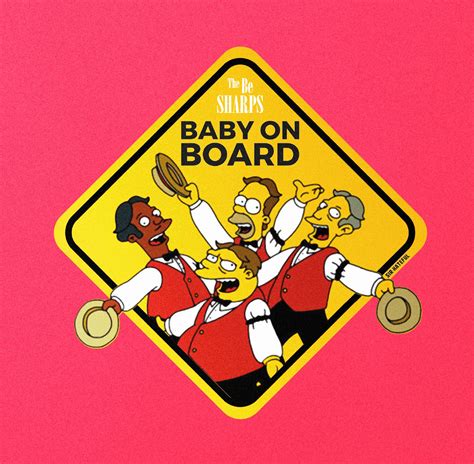 The Simpsons Baby on Board Burt Ward Sticker | Etsy Canada