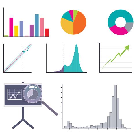 Graph and chart design elements vector illustration graphics 24203022 ...