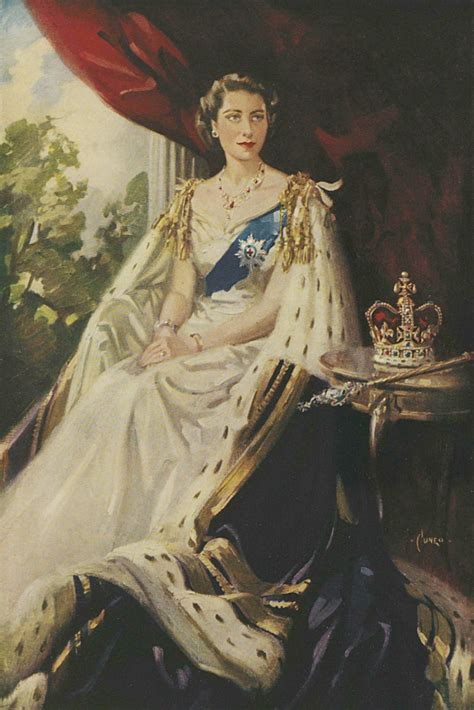 theroyalhistory: “Coronation portrait of Queen Elizabeth II by Terence Cuneo, 1953 ” | Queen ...