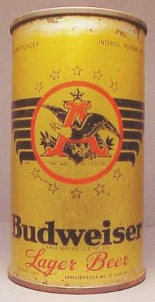 Budweiser Beer Can from Anheuser-Busch