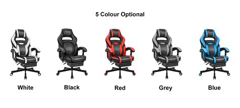 Efu-f009 Premium Ergonomic Office Chair With Footrest Pu Casters Gaming ...