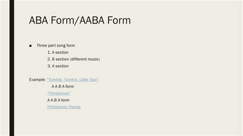 Elements of music Form. - ppt download