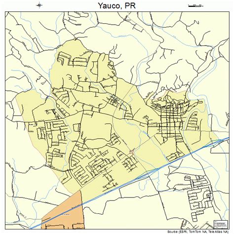 Yauco Puerto Rico Street Map 7288035