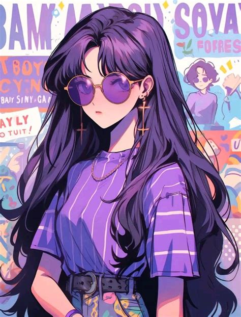 Pinterest in 2023 | Cute anime character, Anime purple hair, Cute drawings