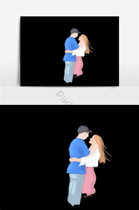 Cartoon Couple Hugging Illustration Illustration | PSD Free Download - Pikbest