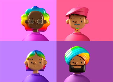 Free Toy Faces 3D Avatar Library illustrations Vectors SVGs and PNGs