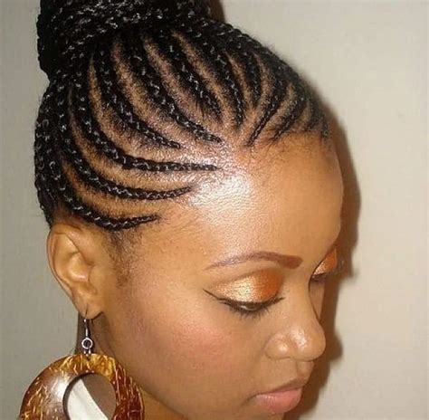 20 cute African cornrow braid hairstyles with an updo Tuko.co.ke