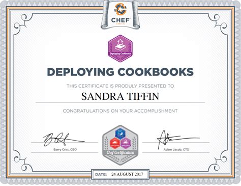 I’m a Certified Chef Developer! – Sandra Tiffin