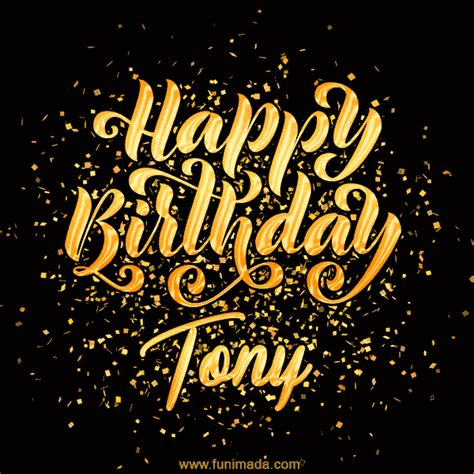 Happy Birthday Card for Tony - Download GIF and Send for Free ...