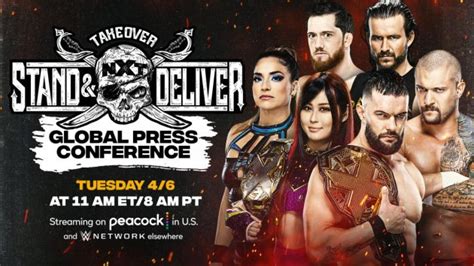 NXT Takeover: Stand & Deliver Global Press Conference To Stream On WWE ...