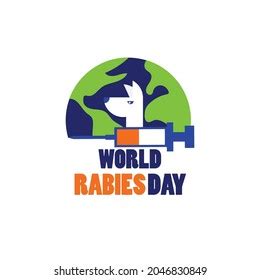 World Rabies Day Logo White Background Stock Vector (Royalty Free ...