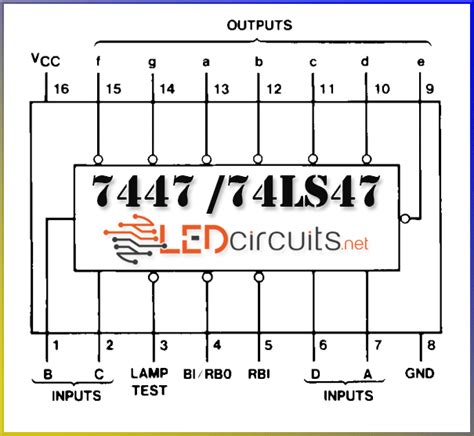 Bcd To 7 Segment Display Using Ic 7447 Circuit Diagram - 4K Wallpapers Review