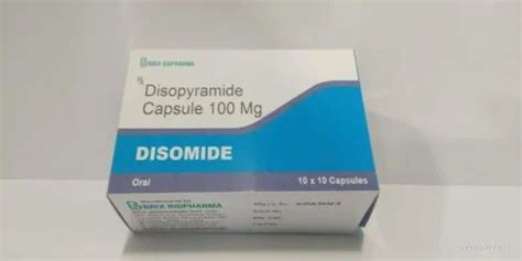 Disopyramide Capsule 100mg, Brix Biopharma at best price in Mumbai | ID ...