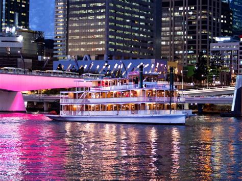 River Boat Cruise with Brisbane city at night with a Dinner