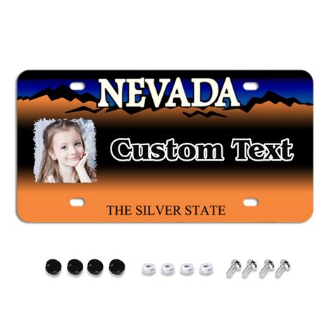 Nevada Custom License Plates, Personalized Photo & Text & Background ...