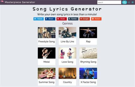 14 FREE Online Song Lyric Generator Apps For Songwriters!