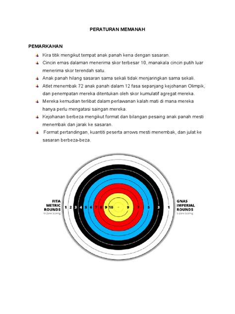 Archery Rules | PDF