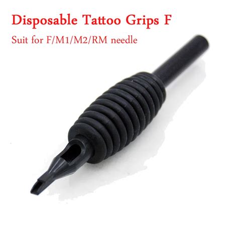 30pcs Tattoo Needles Tubes Grips Flat Nozzle Suit F/M1/M2/RM Tattoo Gun Machine Needles Grip ...