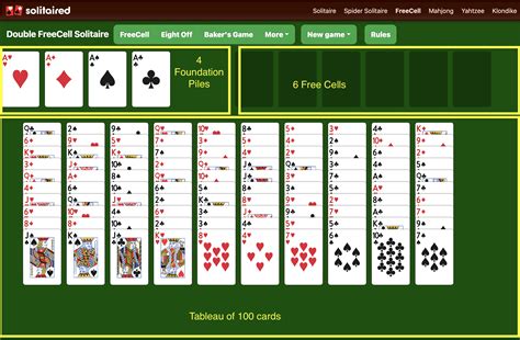 Double FreeCell Solitaire - Play Online & 100% Free | Solitaired.com