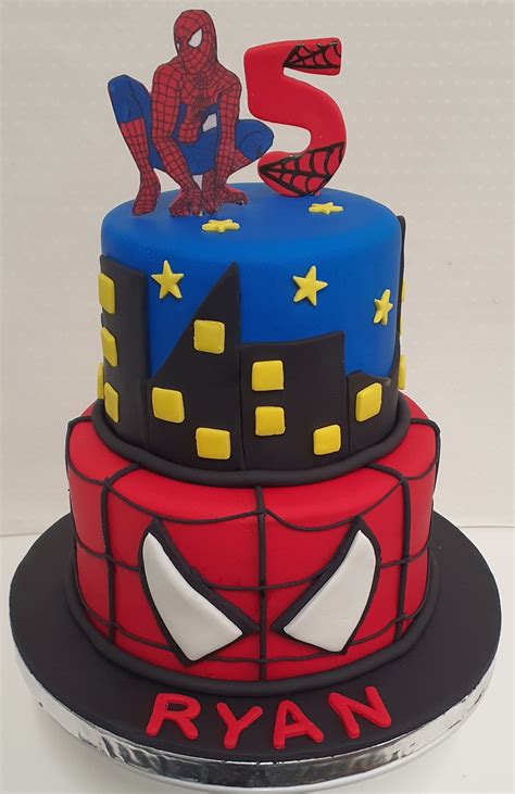 Spiderman birthday cake