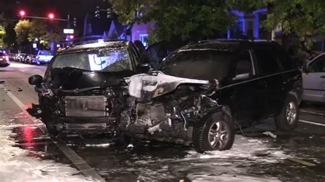 Chicago car crash: 3 injured in fiery Northwest Side 8-car crash in ...