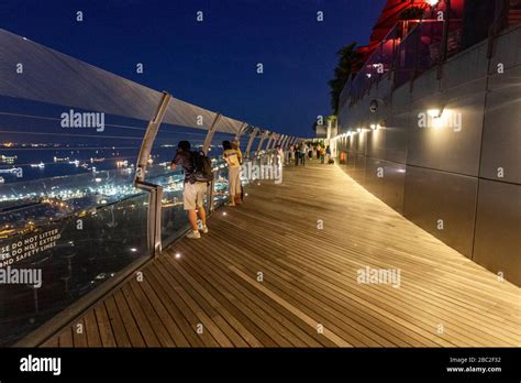 City night view from Sands SkyPark Observation Deck, Singapore Stock Photo - Alamy