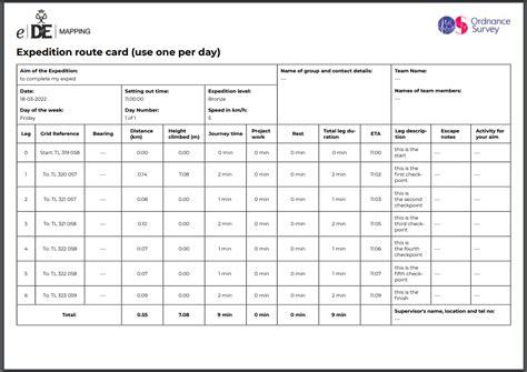 How do I print my route card in PDF format? – DofE