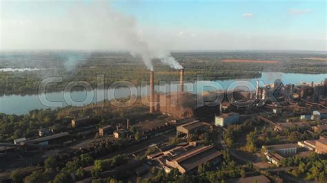 Aerial view of the Industrial Plant ... | Stock video | Colourbox