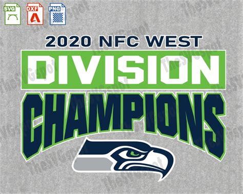 Seattle Seahawks 2020 NFC West Division Champions SVG Cricut | Etsy