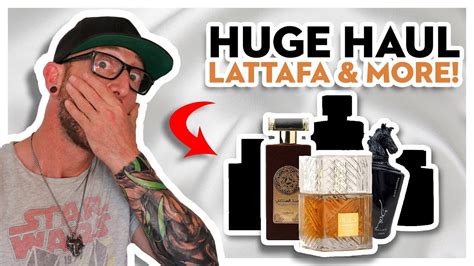 HUGE Middle Eastern Fragrance Haul | Lattafa Khamrah Unboxing | Men's ...