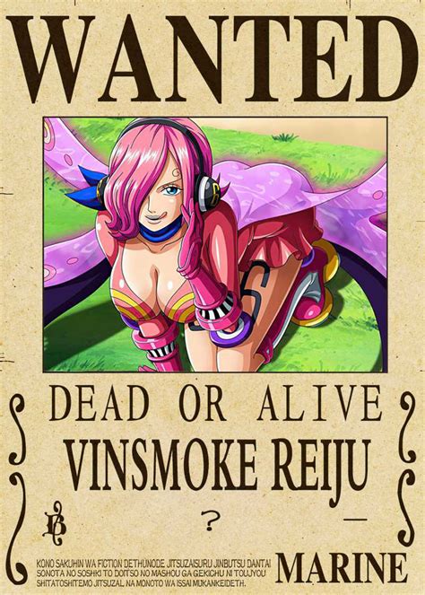 VINSMOKE-REIJU One piece wanted poster - Wanted Poster Maker