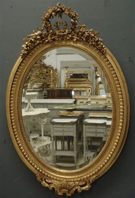 Antique French Oval Mirror from www.jasperjacks.com | Antique mirror ...