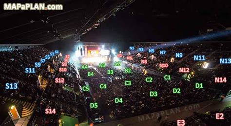 Wembley OVO Arena London seat numbers detailed seating plan - MapaPlan.com