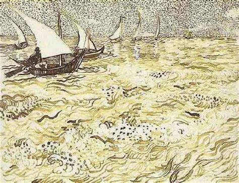 A Fishing Boat at Sea, 1888 - Vincent van Gogh - WikiArt.org