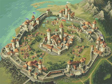 (59) Tumblr | Fantasy town, Mapa mundo de fantasia, Castelo da fantasia