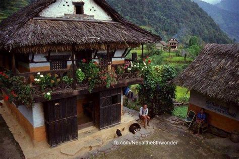 Nepali village house | Village houses, Nepal, Traditional architecture