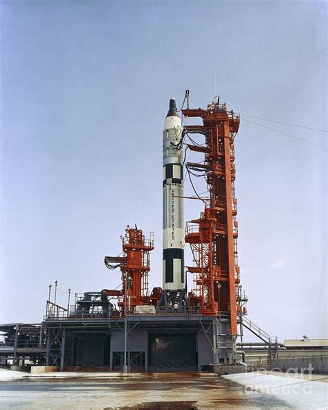 Gemini 5 Spacecraft On Its Launch Pad Photograph by Stocktrek Images