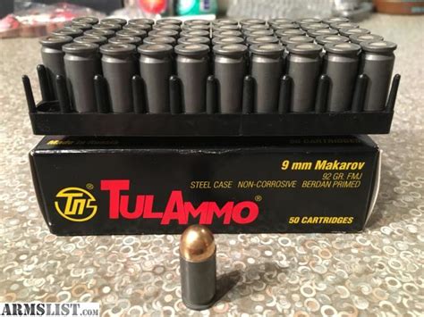 ARMSLIST - For Sale: 9mm Makarov ammo