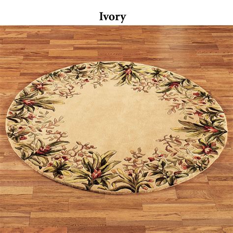 Island Flora Round Rugs