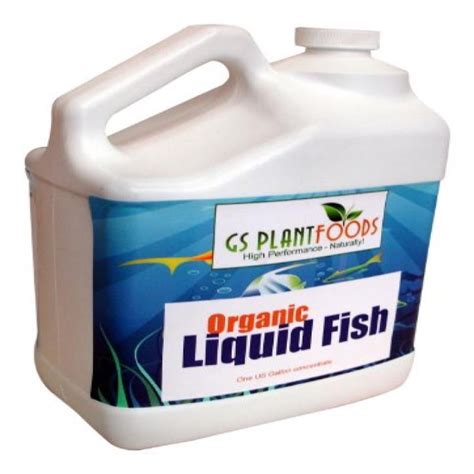 Organic Natural Liquid Fish Garden Soil Health Supplement Fertilizer for Vegetable Plants ...