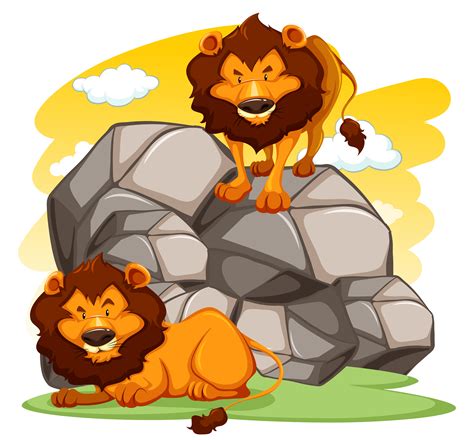 Lions 284522 Vector Art at Vecteezy