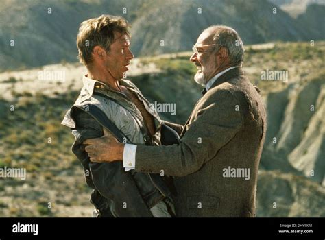 Sean Connery, Harrison Ford, "Indiana Jones and the Last Crusade" (1989) Lucaasfilm. File ...