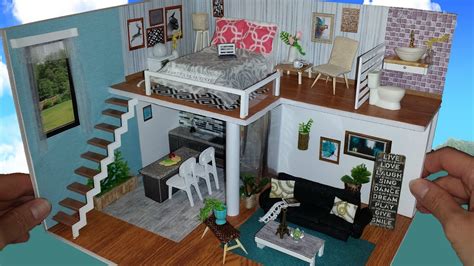 DIY Miniature Modern Dollhouse - YouTube