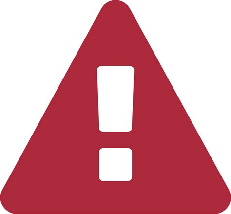 Download Warning Sign Font Awesome-red - Warning Flat Icon Png PNG Image with No Background ...